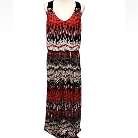 Bisou Bisou Dresses & Skirts - Vintage BISOU BISOU Women’s Tank‎ Maxi Dress Aztec Boho RETRO 90s Y2K Size 14
